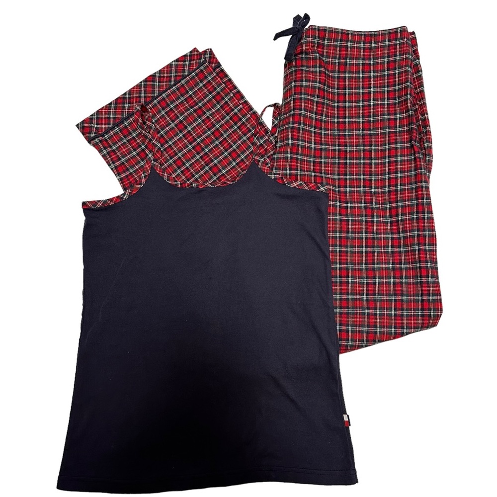 Tommy Hilfiger NWT Women’s Plaid PJ Set - Pants L & Top M